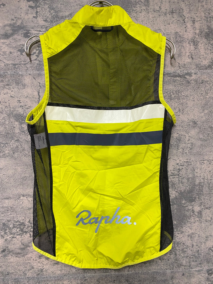 JV224 ラファ Rapha BREVET GILET ジレ サイクルベスト 黄 S