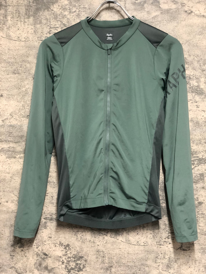 KA087 ラファ RAPHA MEN'S PRO TEAM LONG SLEEVE LIGHTWEIGHT JERSEY 長袖 サイクルジャージ S 緑