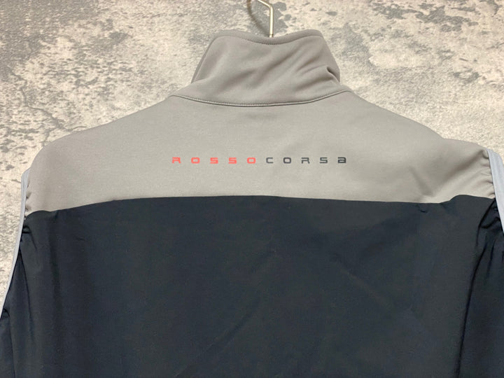 KB403 カステリ CASTELLI ロッソコルサ ROSSO CORSA perfetto ジレ サイクルベスト グレー黒 S GORE-TEX INFINIUM