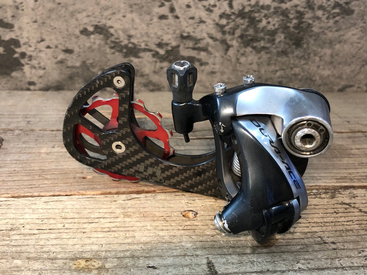 JU092 シマノ SHIMANO デュラエース DURA-ACE RD-9000 リアディレイラー 1S CDJ プーリー付属 ※プレート欠品、ガイドプーリージャンク