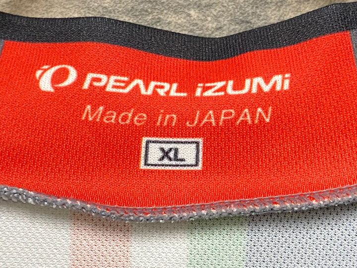 KA053 パールイズミ PEARL iZUMi 半袖 サイクルジャージ 黒 白 XL ※スレ