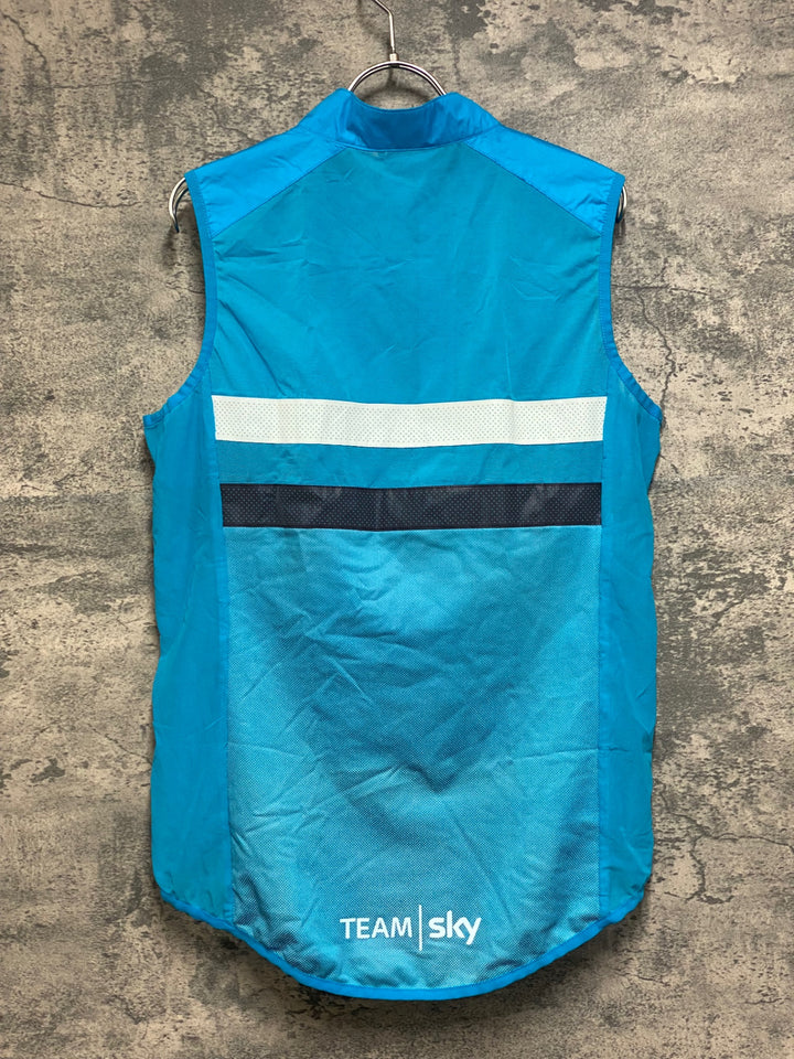 JO323 ラファ Rapha TRAINING BREVET GILET ジレ サイクルベスト 水色 M TEAM Sky