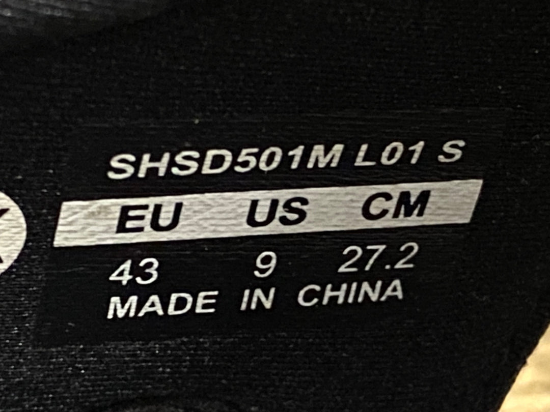 KK237 シマノ SHIMANO SD5 SH-SD501 M L01 S ビンディングシューズ サンダル 黒 EU43
