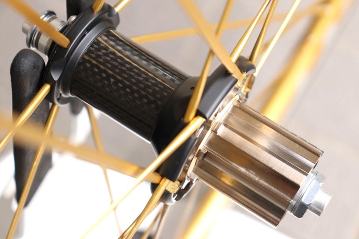 カンパニョーロ Campagnolo シャマルウルトラ ゴールド SHAMAL ULTRA GOLD アルミ チューブラー ホイールセット カンパ 11S/12S 【横浜店】