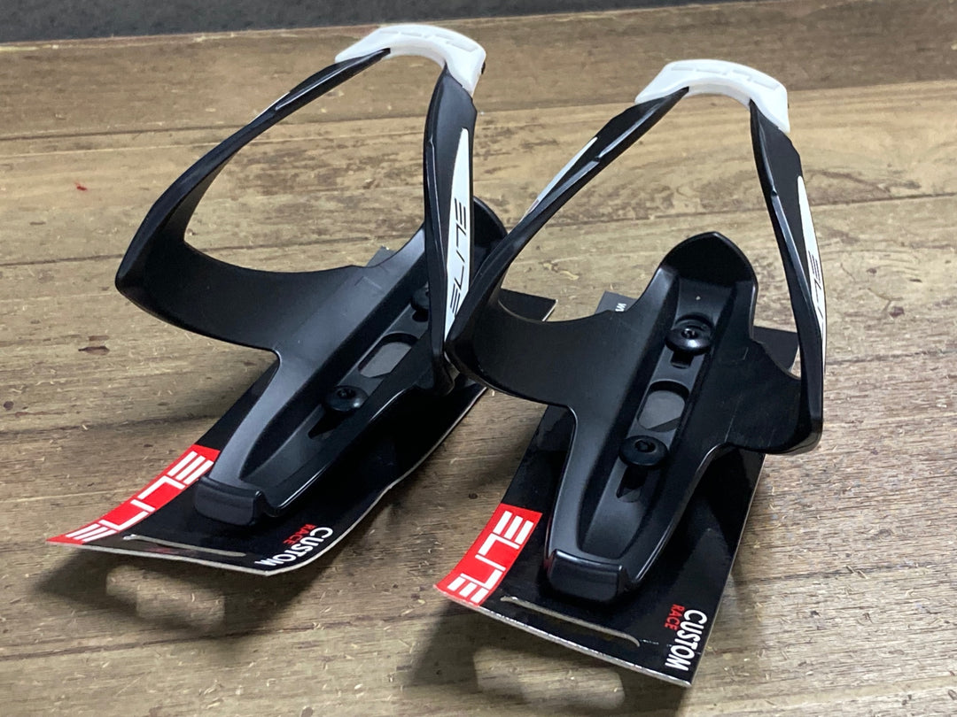 KP109 エリート ELITE CUSTOM RACE ボトルケージ 黒 白 2個セット