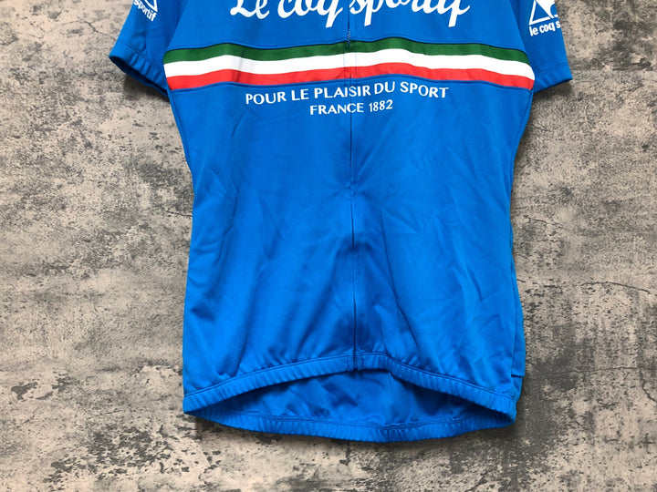 JW432 ルコックスポルティフ le coq sportif 半袖サイクルジャージ 水色 L
