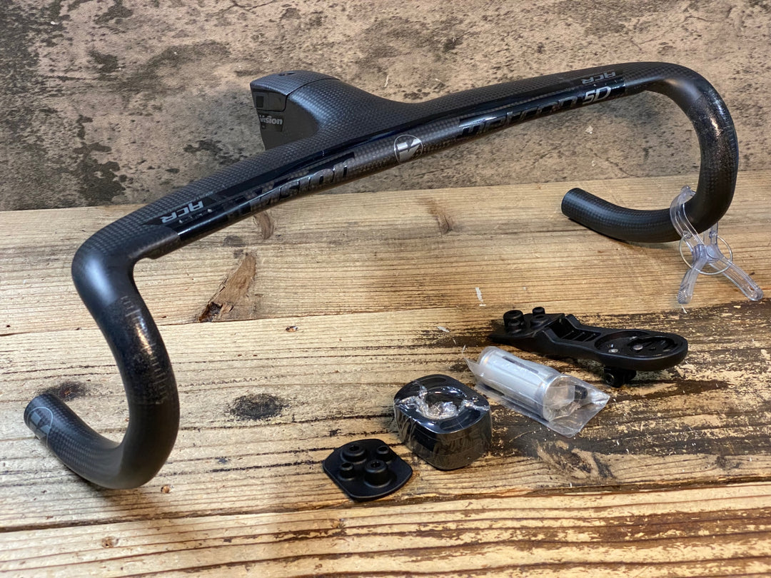 KO248 ヴィジョン Vision メトロン METRON 5D ACR 3k Integrated カーボン ハンドル ステム 一体型ドロップハンドル 420mm 110mm