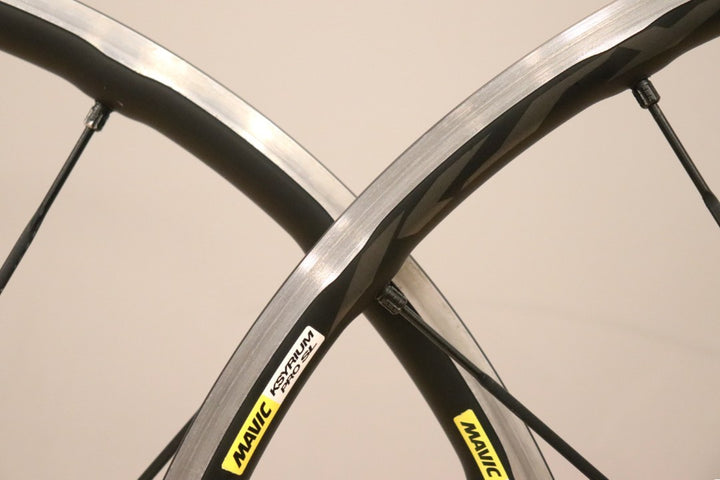 訳アリ マヴィック MAVIC キシリウム KSYRIUM PRO SL アルミ クリンチャー ホイールセット シマノ11/12S 15C 【仙台店】