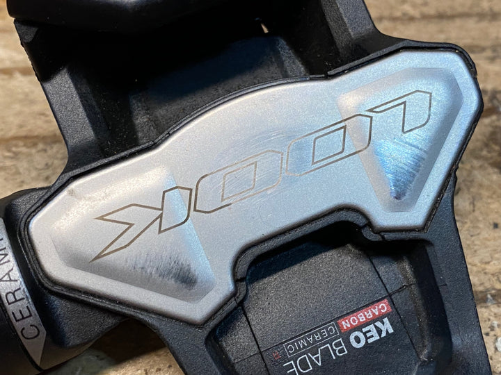 JI254 ルック LOOK KEO BLADE CARBON CERAMIC Ti ビンディングペダル チタンシャフト 12Nプレート付き