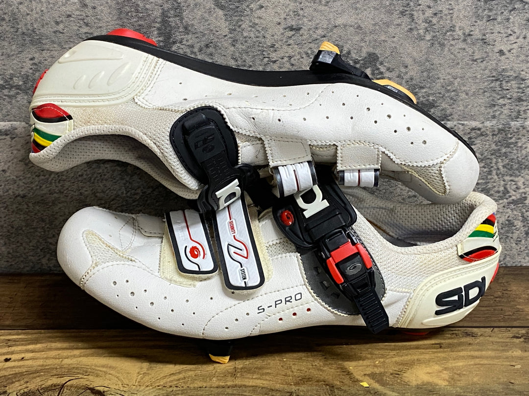 JU918 シディ SIDI S-PRO ビンディングシューズ 白 EU44 1/2