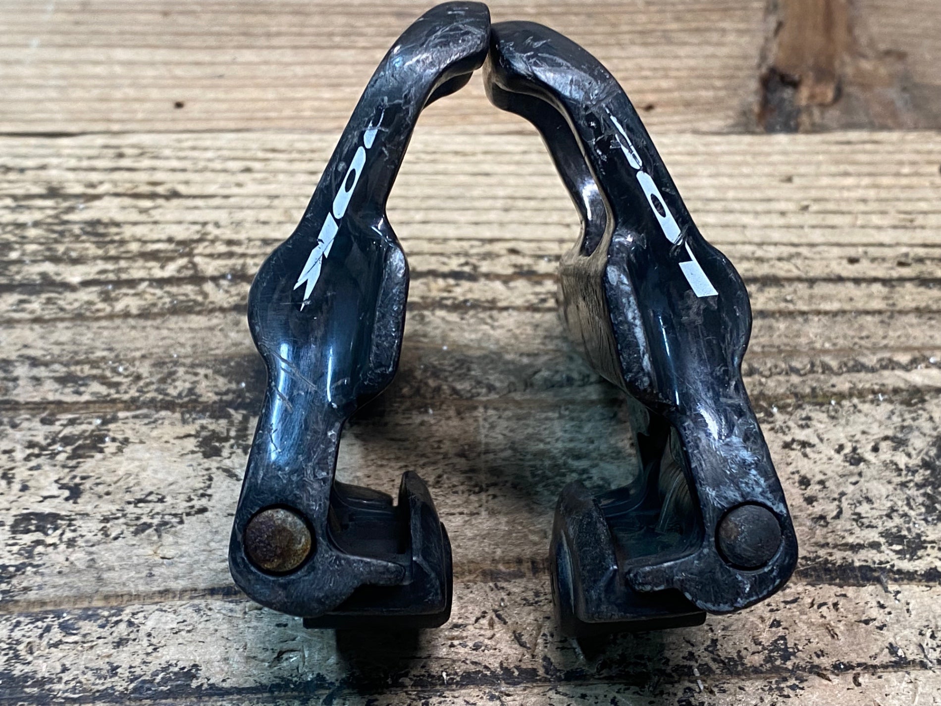 JN539 ルック LOOK ケオ KEO HM Ti CARBON ビンディングペダル 黒赤