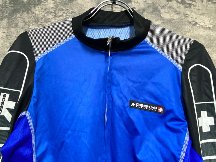 KJ056 アソス assos INTERMEDIATE 長袖 サイクルジャージ 青 L