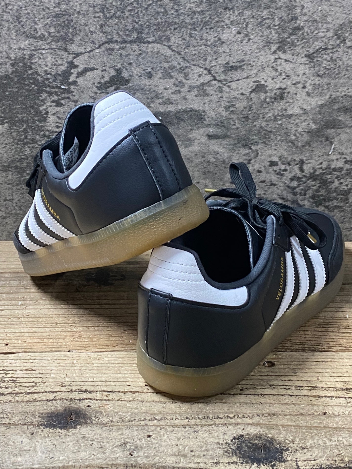 KD342 アディダス adidas VELOSAMBA ビンディングシューズ 黒 2穴 26cm