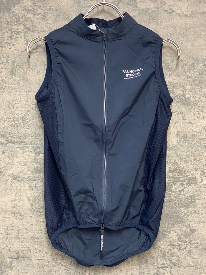 JY501 パスノーマルスタジオ PAS NORMAL STUDIOS Mechanism Stow Away Gilet ジレ サイクルベスト ネイビー XS
