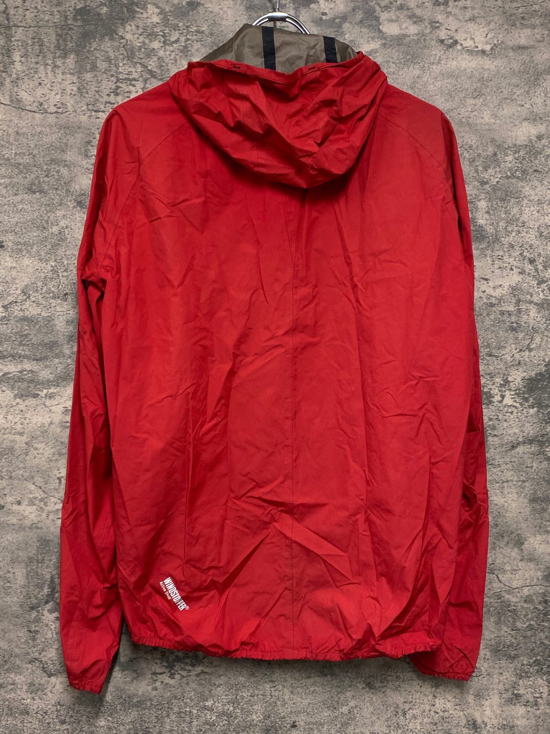 JW530 ゴア GORE BIKE WEAR 長袖 ウインドブレイカー 赤 M ※汚れ,内側劣化の為ジャンク