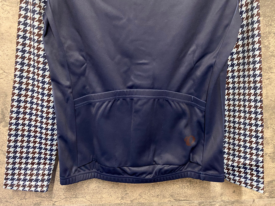 JS553 パールイズミ PEARL iZUMi 長袖 サイクルジャージ 紺 Sサイズ