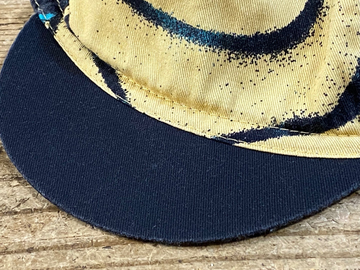 KH118 ラファ Rapha RAPHA ATHLETES CAP サイクルキャップ 黒 黃 ONESIZE