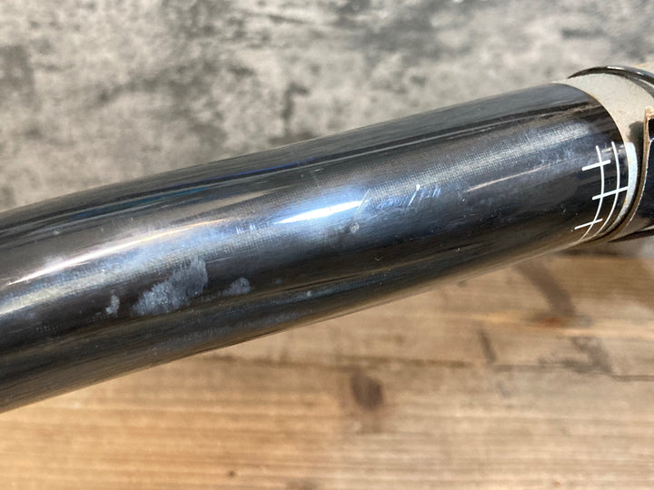 KH748 未使用 3T ROUNDO LTD カーボン ドロップハンドル 420mmエンドC-C Φ31.8 丸ハン