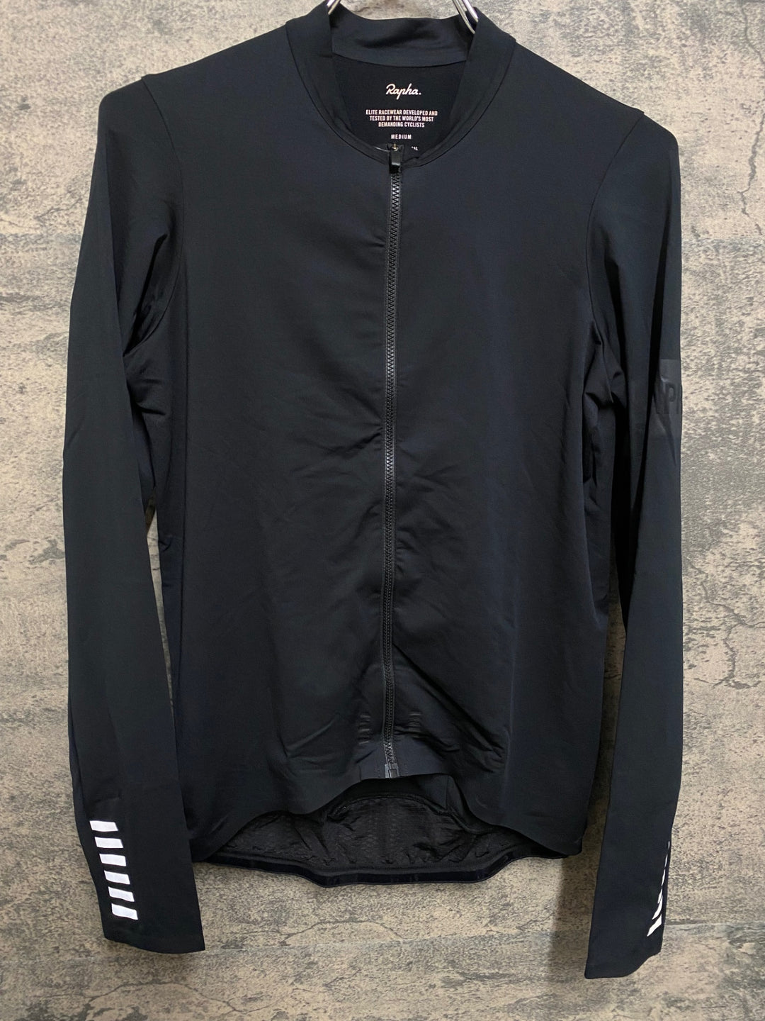 JQ225 ラファ Rapha PRO TEAM LONG SLEEVE MIDWEIGHT JERSEY 長袖 サイクルジャージ 黒 M