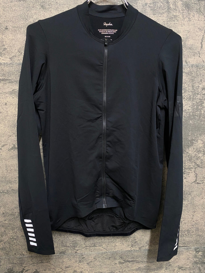 JQ225 ラファ Rapha PRO TEAM LONG SLEEVE MIDWEIGHT JERSEY 長袖 サイクルジャージ 黒 M
