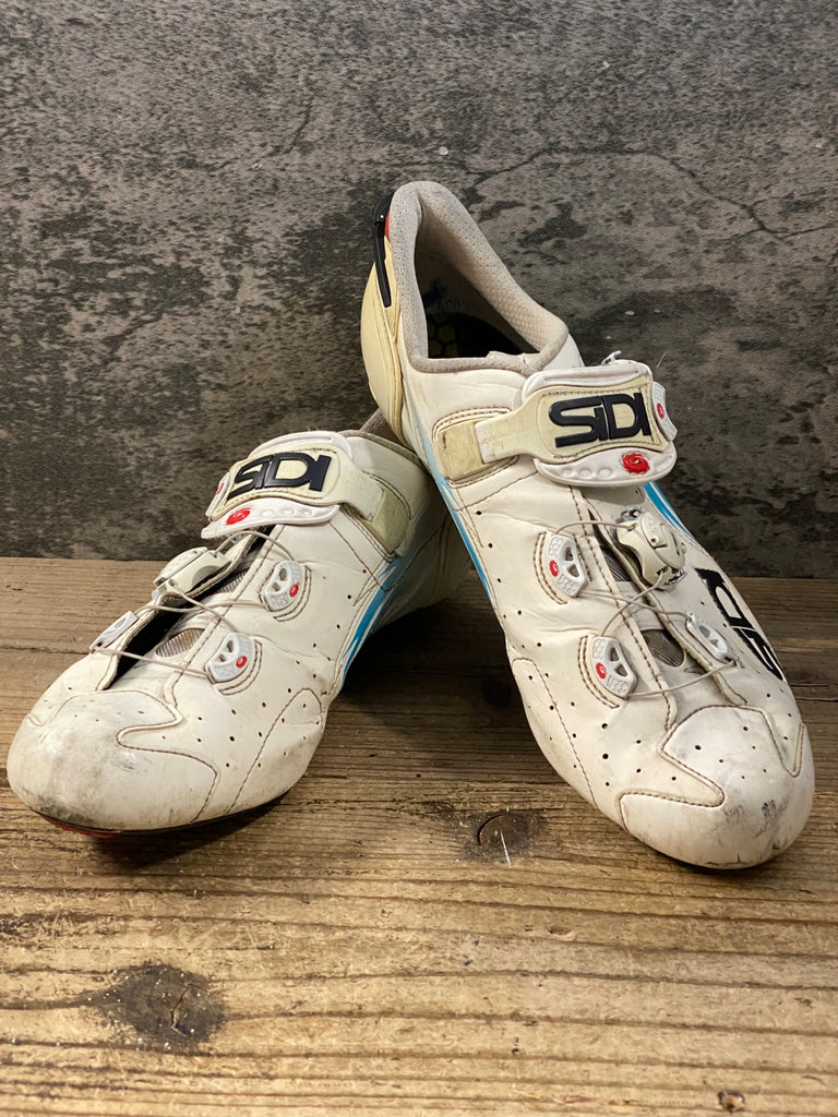 KE048 シディ SIDI WIRE CARBON ビンディングシューズ ホワイト EU46 3