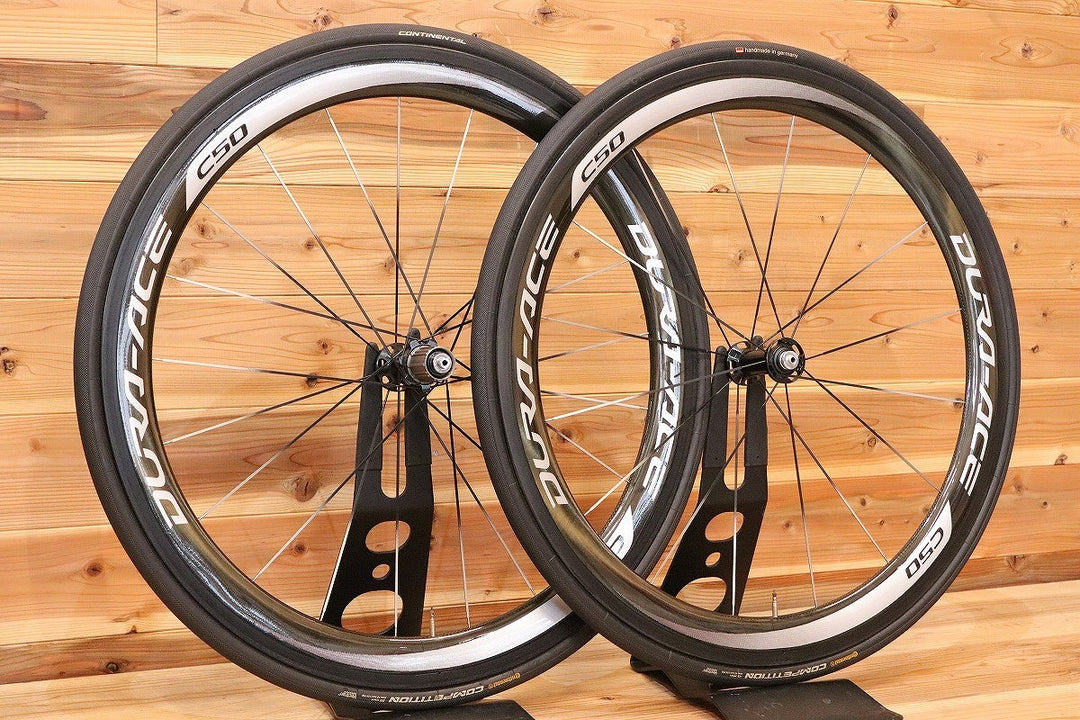 シマノ SHIMANO デュラエース DURA-ACE WH-9000-C50-TU シマノ 11S/12S カーボン チューブラー ロードバイク ホイールセット 【広島店】