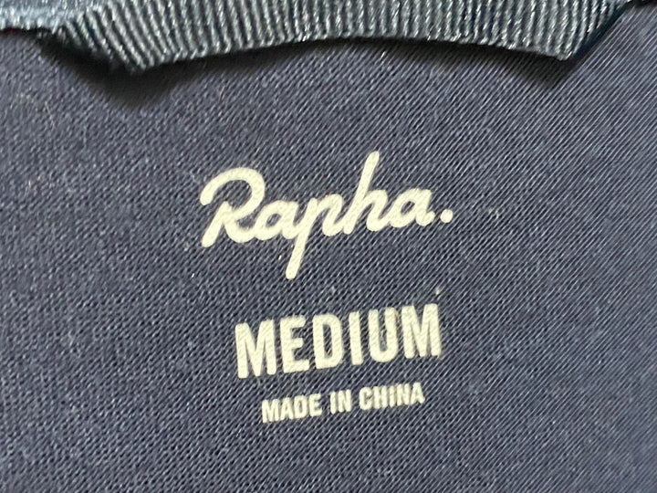 KF708 ラファ Rapha LONG SLEEVE BREVET WINDBLOCK JERSEY 長袖 サイクルジャージ 紺 M