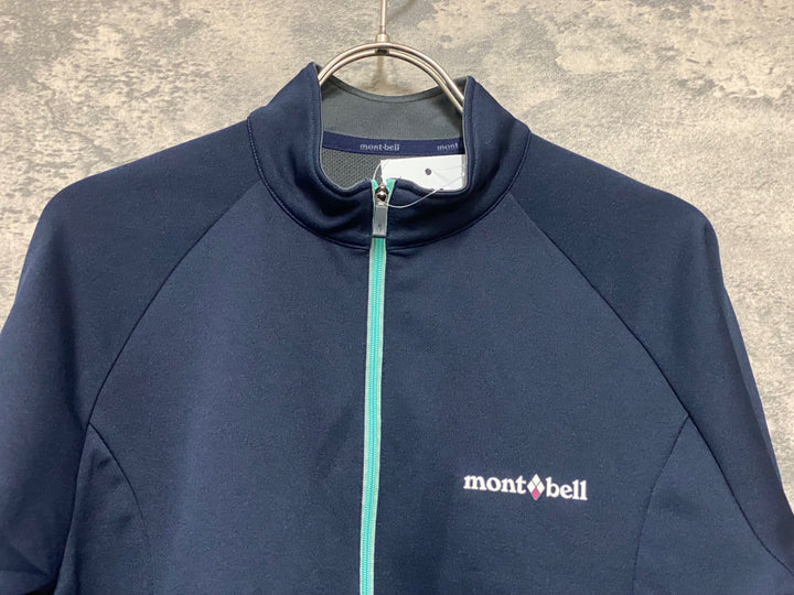 KG239 モンベル mont-bell 長袖 サイクルジャージ 濃紺 レディース XL