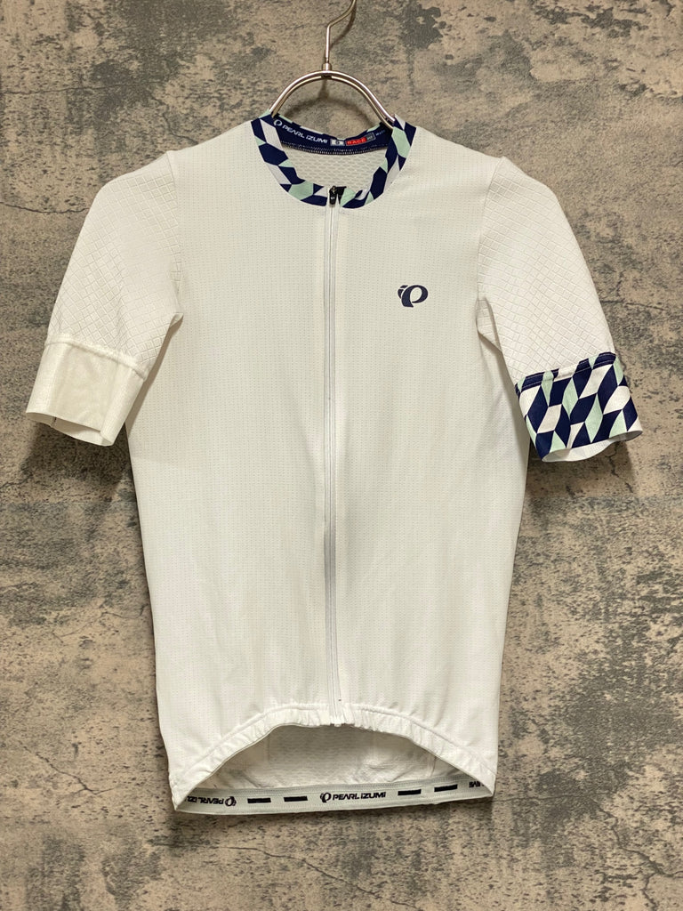 JZ830 パールイズミ PEARL iZUMi RACE FIT 半袖 サイクルジャージ 白 S