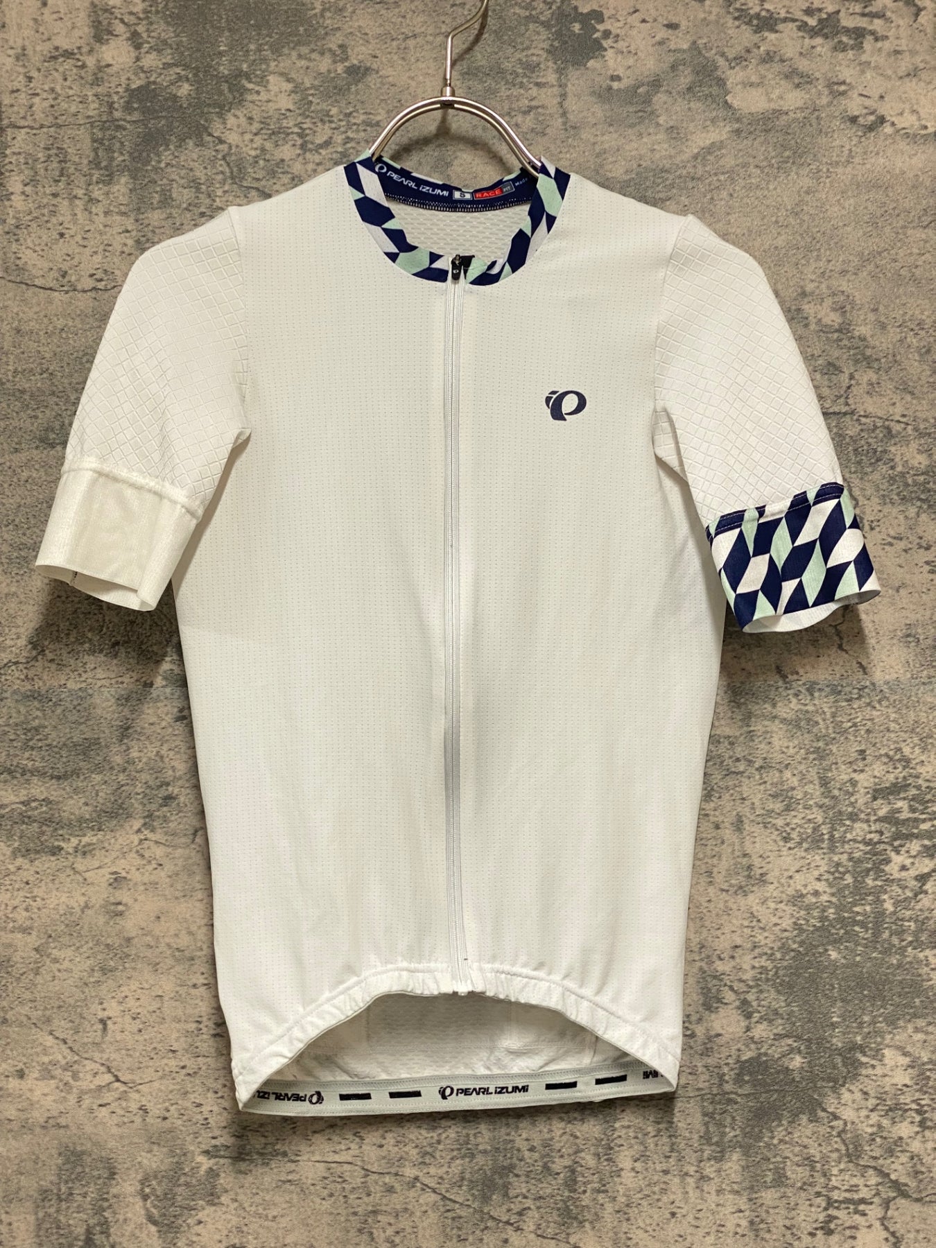 JZ830 パールイズミ PEARL iZUMi RACE FIT 半袖 サイクルジャージ 白 S