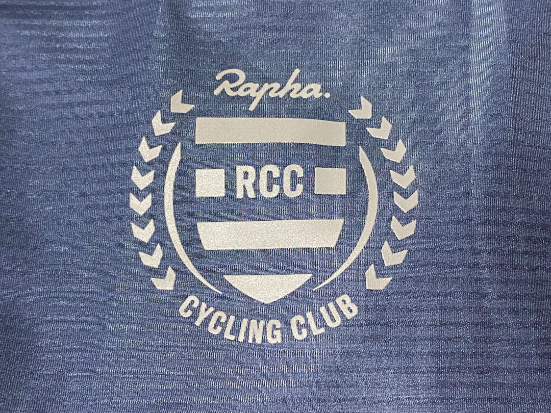 KK536 ラファ Rapha RCC PRO TEAM JERSEY 半袖 サイクルジャージ 紺 L