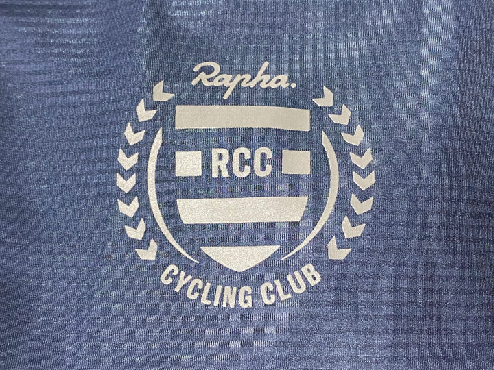 KK536 ラファ Rapha RCC PRO TEAM JERSEY 半袖 サイクルジャージ 紺 L