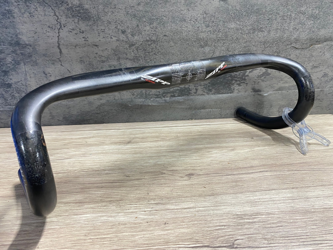 KI227 ジップ ZIPP SL-70 ERGO カーボン ドロップハンドル ブラケットC-C400mm Φ31.8 ※クランプ痕大のためジャンク