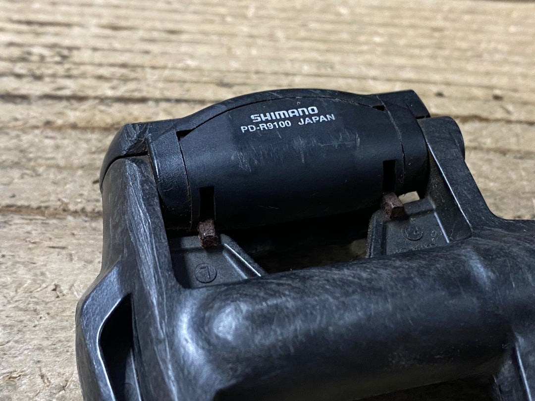 KL517 シマノ SHIMANO デュラエース DURA-ACE PD-R9100 ビンディングペダル SPD-SL ※左ペダルプレート欠品