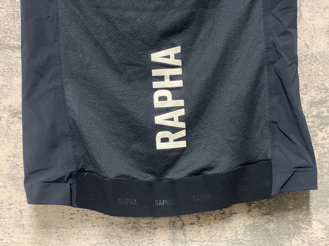 KH095 ラファ Rapha PRO TEAM LIGHTWEIGHT GILET サイクルベスト ジレ 紺 S ※チャック取手破損