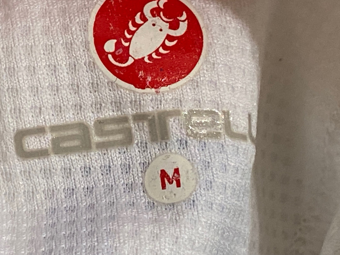 KA779 カステリ CASTELLI 半袖サイクルジャージ 白青 M