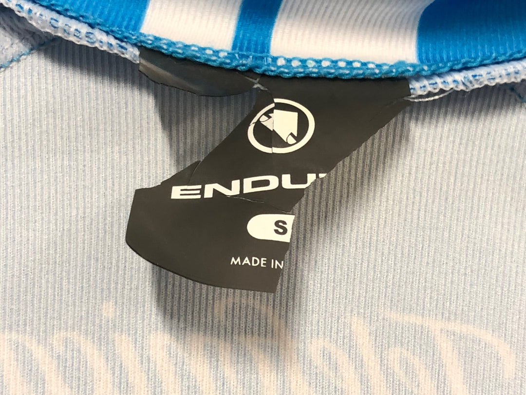 JS494 エンデュラ ENDURA 半袖 サイクルジャージ 水色 S movistar