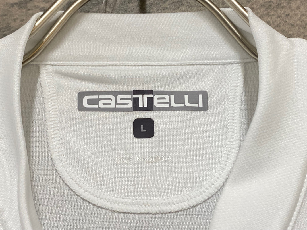 KM348 カステリ CASTELLI CLASSIFICA JERSEY 半袖 サイクルジャージ 白 L