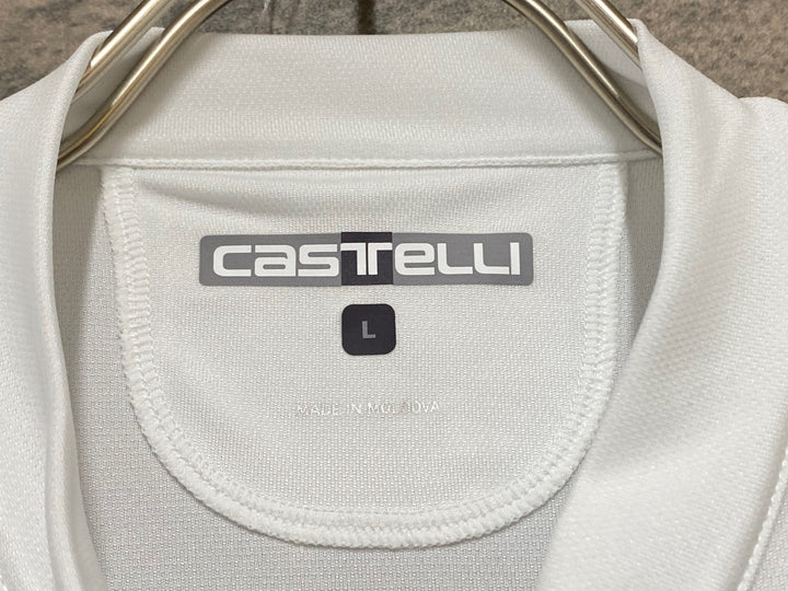 KM348 カステリ CASTELLI CLASSIFICA JERSEY 半袖 サイクルジャージ 白 L