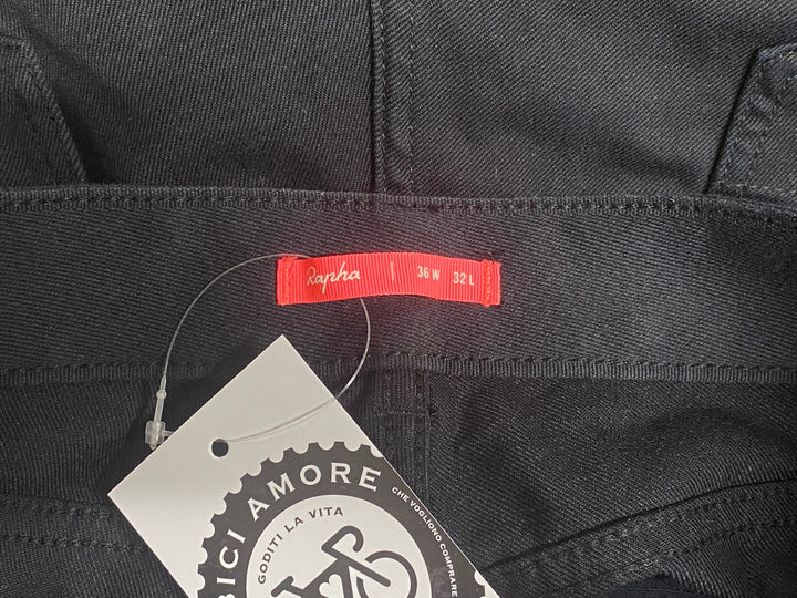 KP680 ラファ Rapha CITY DENIM ロングパンツ 黒 36W 32L