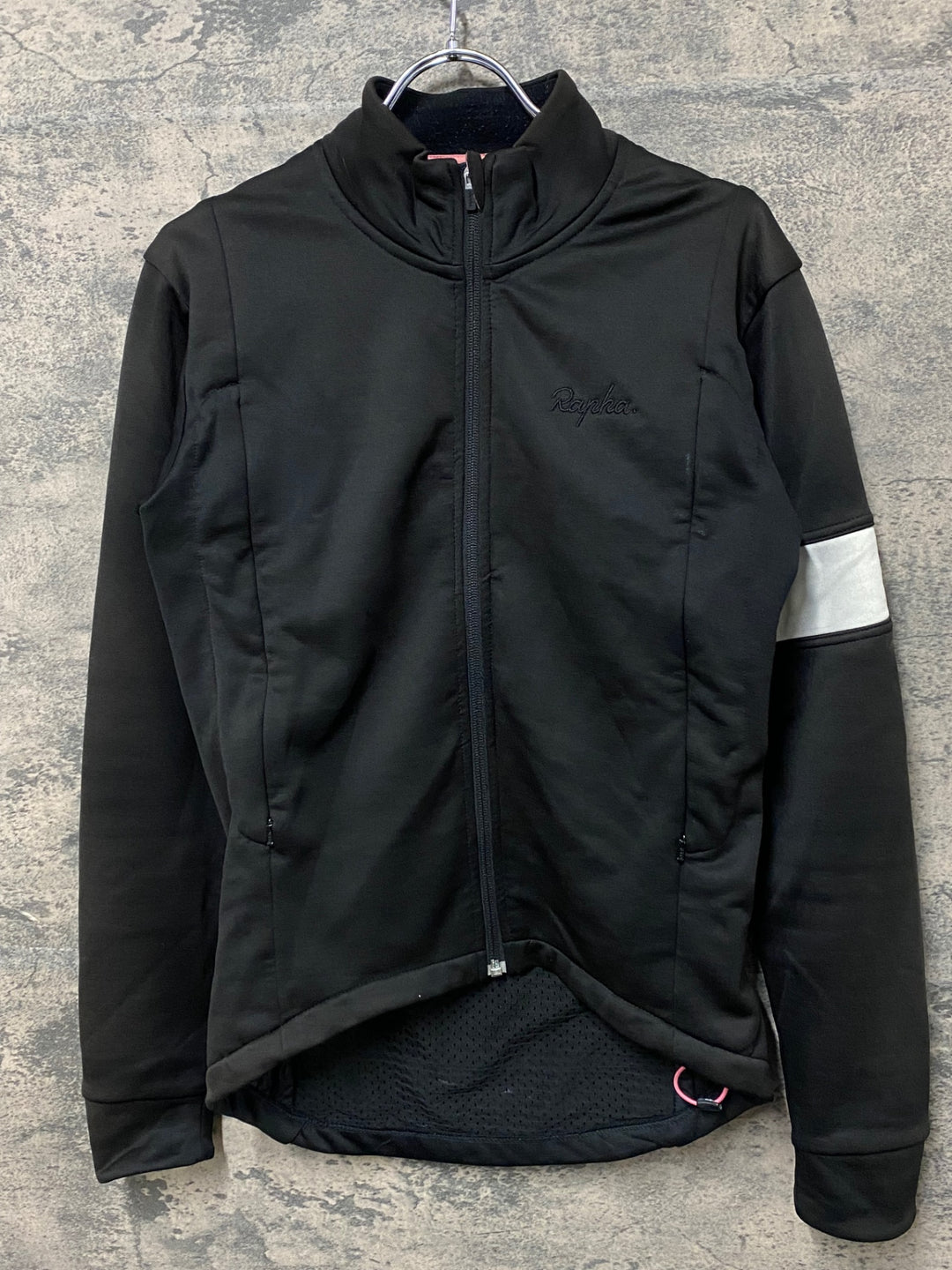KF615 ラファ Rapha WINTER JERSEY 長袖 サイクルジャージ 黒 S ※毛玉、ほつれあり