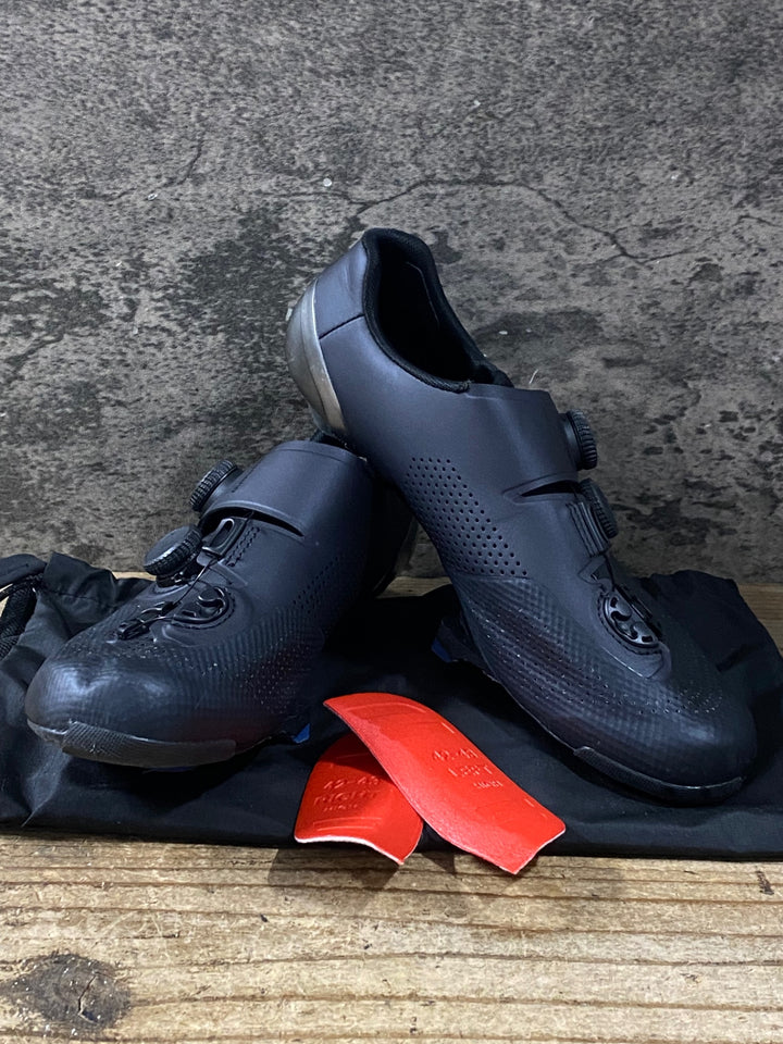 KI699 シマノ SHIMANO S-PHYRE SH-RC902M L01 E ビンディングシューズ EU43.5 3穴 黒
