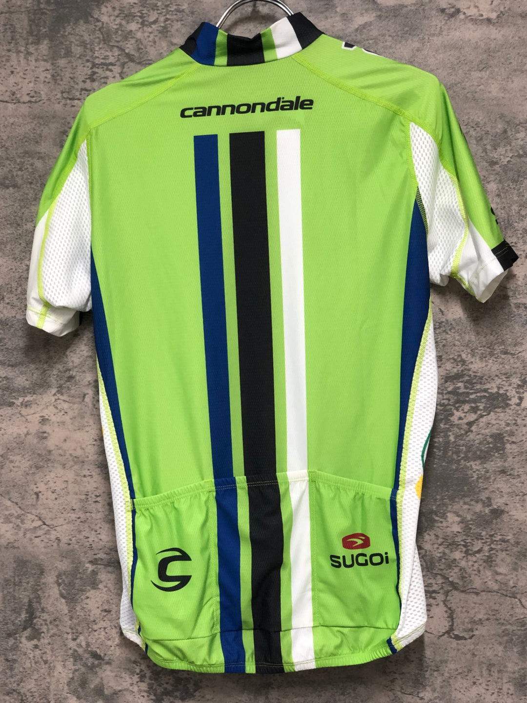 KE121 スゴイ sugoi 半袖 サイクルジャージ 黄緑 M CANNONDALE