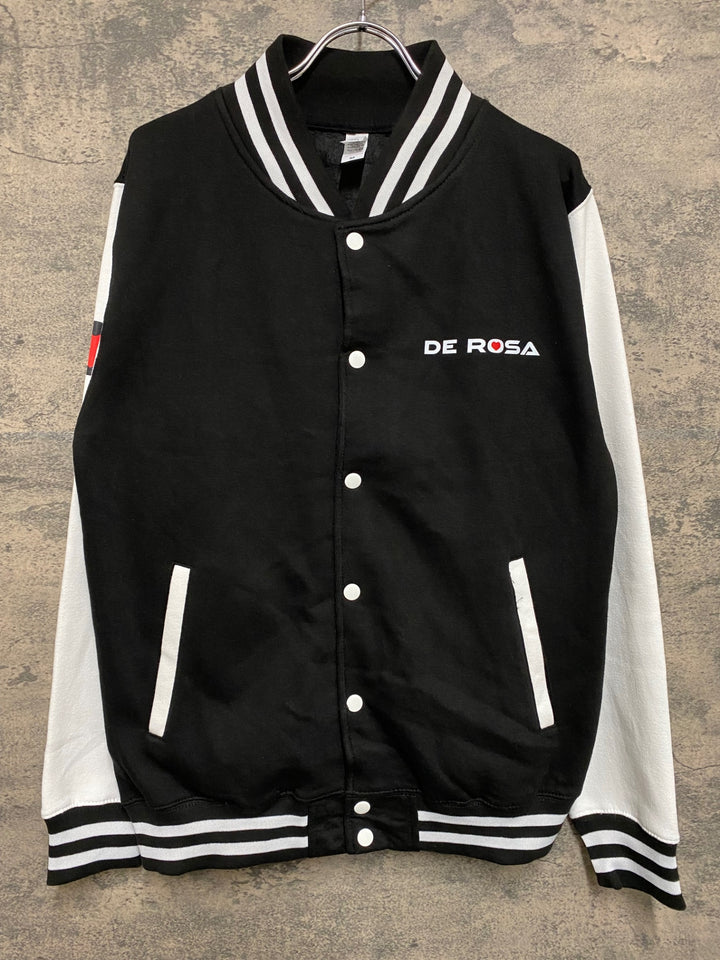 KE108 デローザ DE ROSA ブルゾン 白黒 M 裏起毛