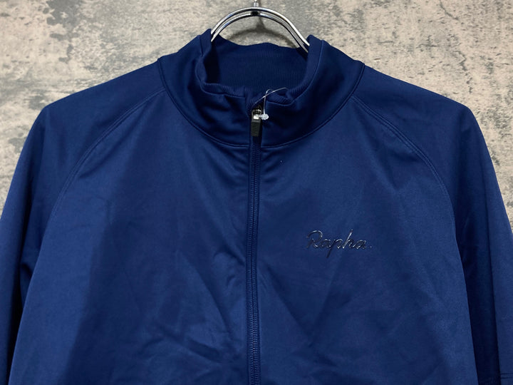 KC669 ラファ Rapha CORE WINTER JACKET 長袖 サイクルジャケット 濃青 XL 裏起毛