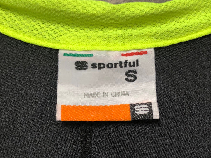 JU503 スポーツフル sportful 半袖 サイクルジャージ 黒 黄 S