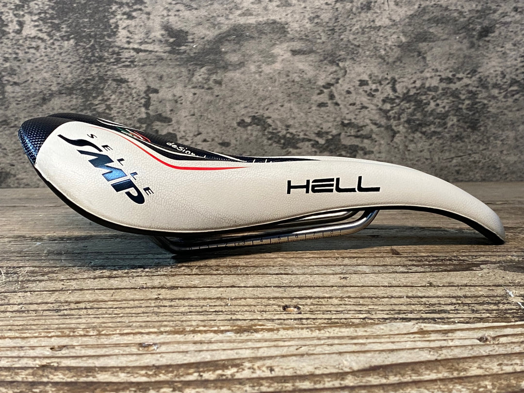 JG159 SELLE SMP HELL サドル 143mm 白 inox tube