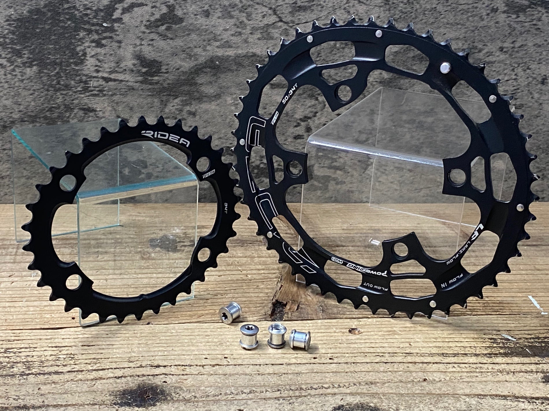 KI489 リデア RIDEA POWERING LF W2T 4ARMS 楕円チェーンリング 50-34T