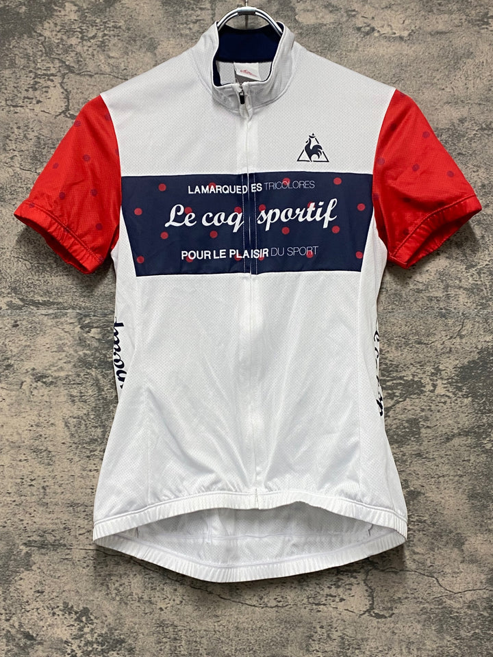 JW615 ルコックスポルティフ le coq sportif 半袖サイクルジャージ 白 M レディース