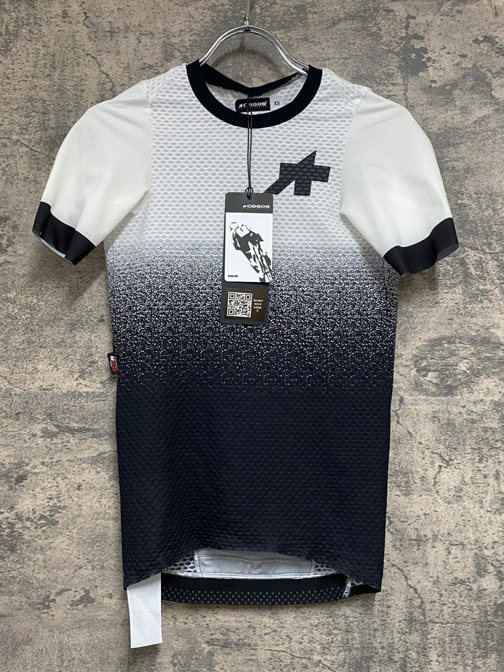 JJ121 アソス ASSOS RSR S9 半袖 サイクルジャージ 白黒 XS